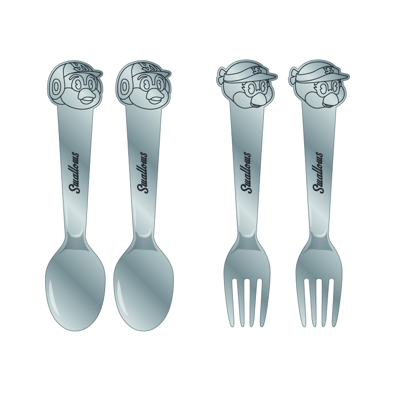 2026 CREW つば九郎・つばみカトラリーセット